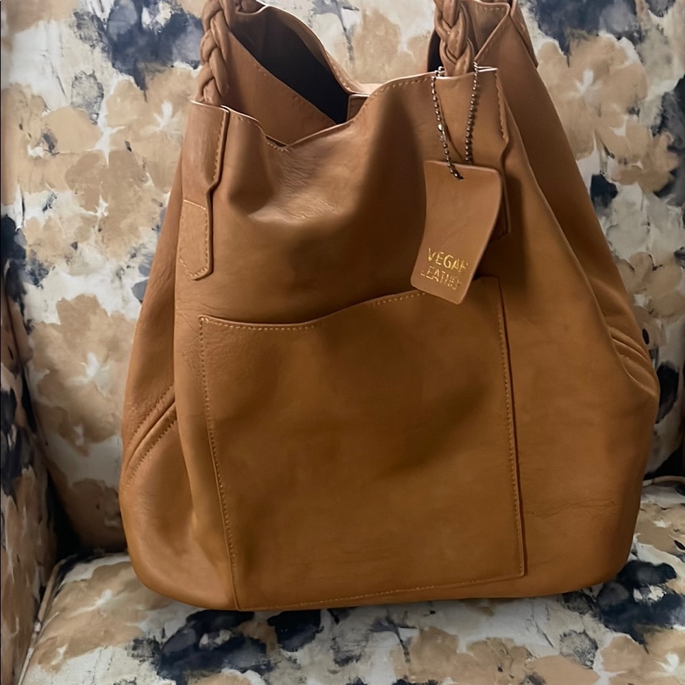 Vegan Leather Tan Women's Bag